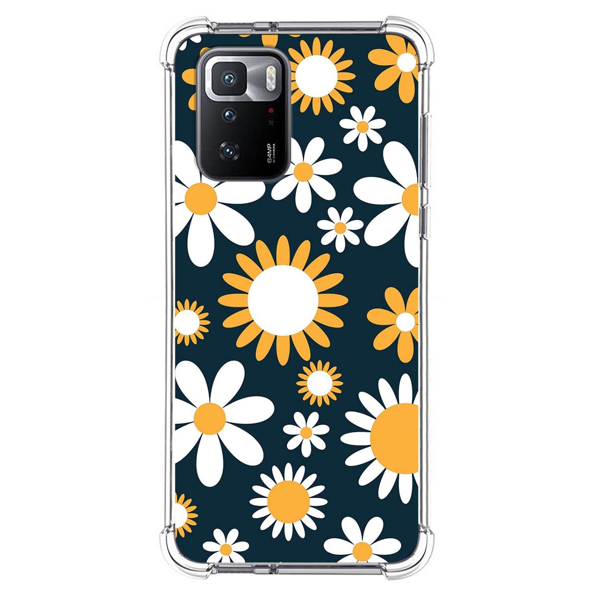 Funda Silicona Antigolpes para Xiaomi POCO X3 GT 5G diseño Flores 08 Dibujos
