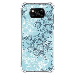 Funda Silicona Antigolpes para Xiaomi POCO X3 NFC / X3 Pro diseño Flores 03 Dibujos