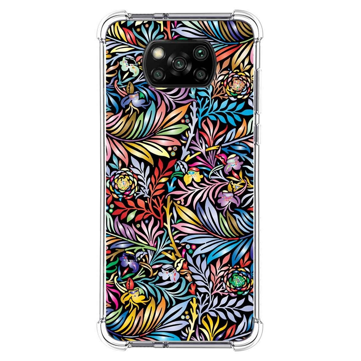 Funda Silicona Antigolpes para Xiaomi POCO X3 NFC / X3 Pro diseño Flores 04 Dibujos