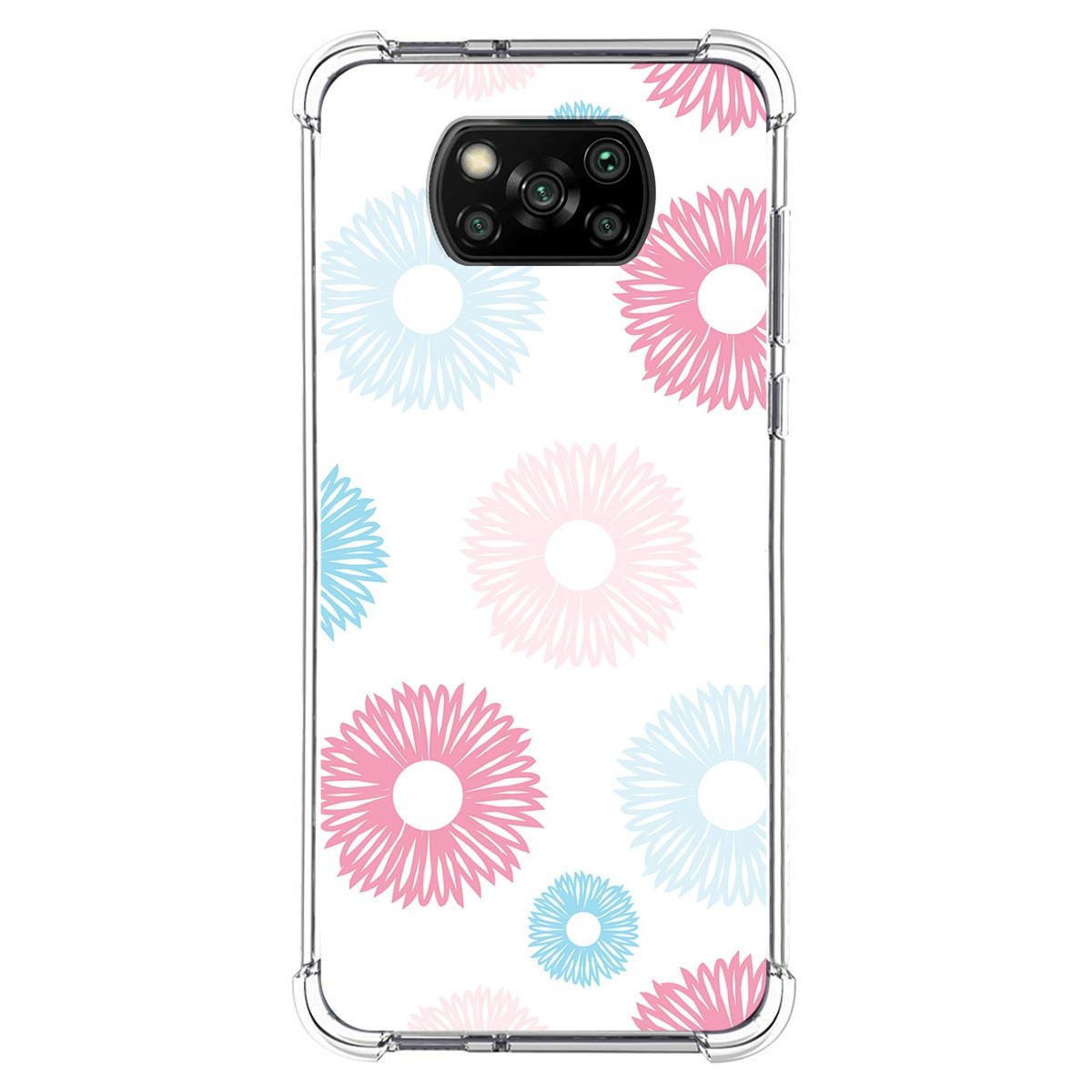 Funda Silicona Antigolpes para Xiaomi POCO X3 NFC / X3 Pro diseño Flores 06 Dibujos
