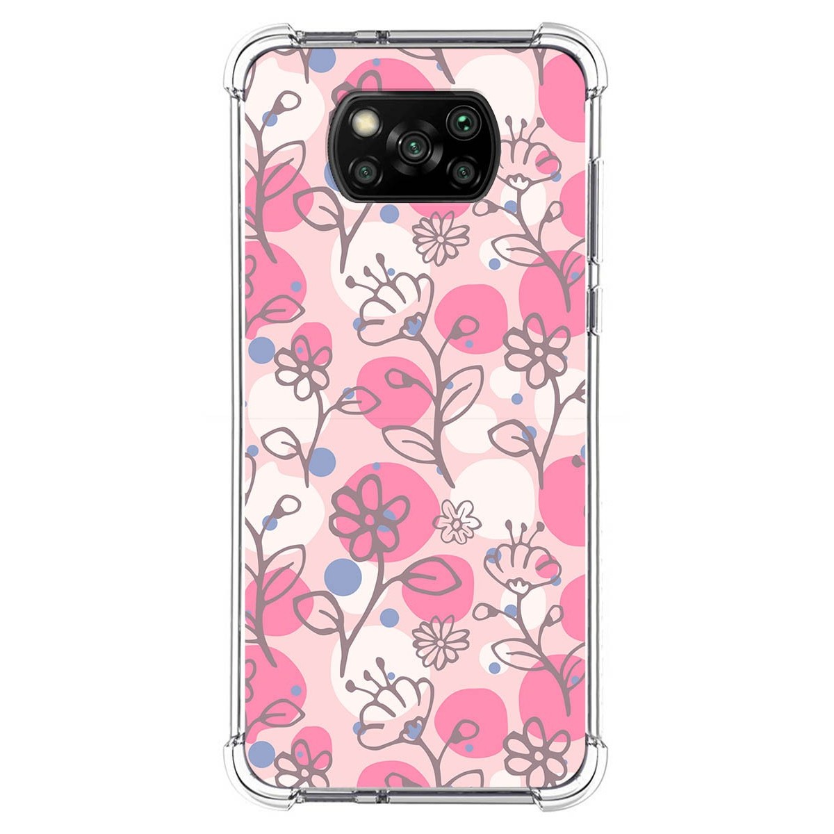 Funda Silicona Antigolpes para Xiaomi POCO X3 NFC / X3 Pro diseño Flores 07 Dibujos