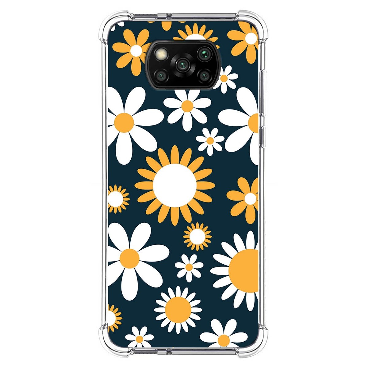 Funda Silicona Antigolpes para Xiaomi POCO X3 NFC / X3 Pro diseño Flores 08 Dibujos
