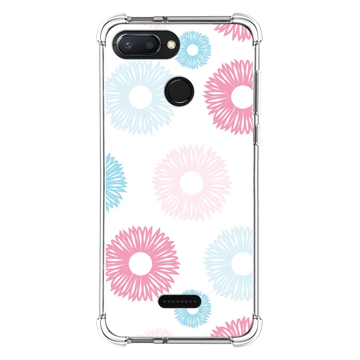 Funda Silicona Antigolpes para Xiaomi Redmi 6 diseño Flores 06 Dibujos