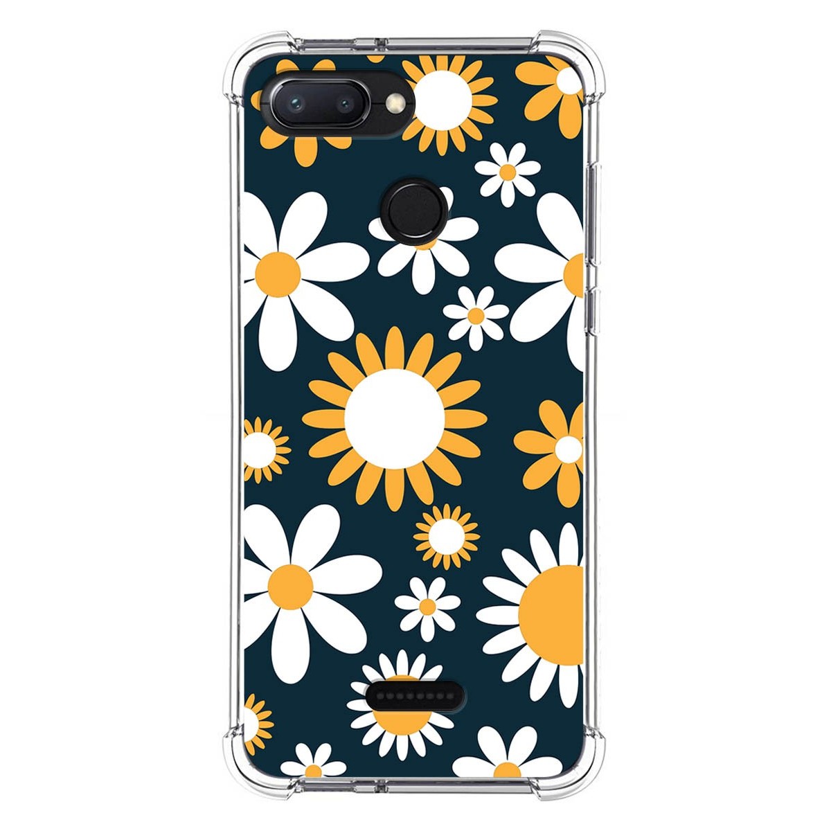 Funda Silicona Antigolpes para Xiaomi Redmi 6 diseño Flores 08 Dibujos