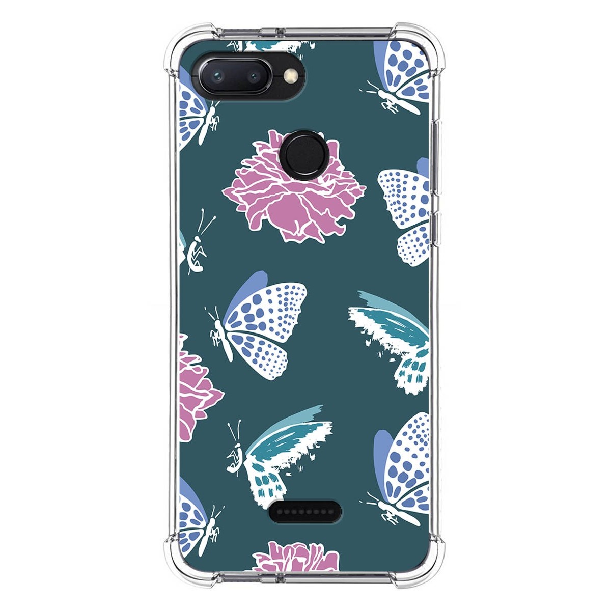 Funda Silicona Antigolpes para Xiaomi Redmi 6 diseño Flores 10 Dibujos