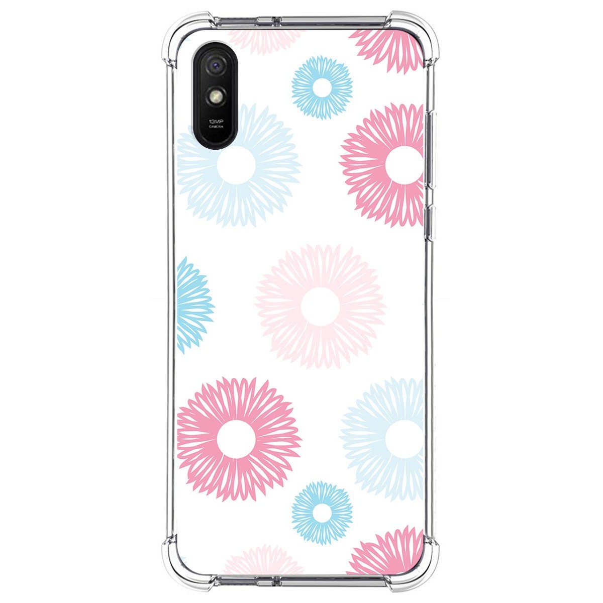 Funda Silicona Antigolpes para Xiaomi Redmi 9A / 9AT diseño Flores 06 Dibujos