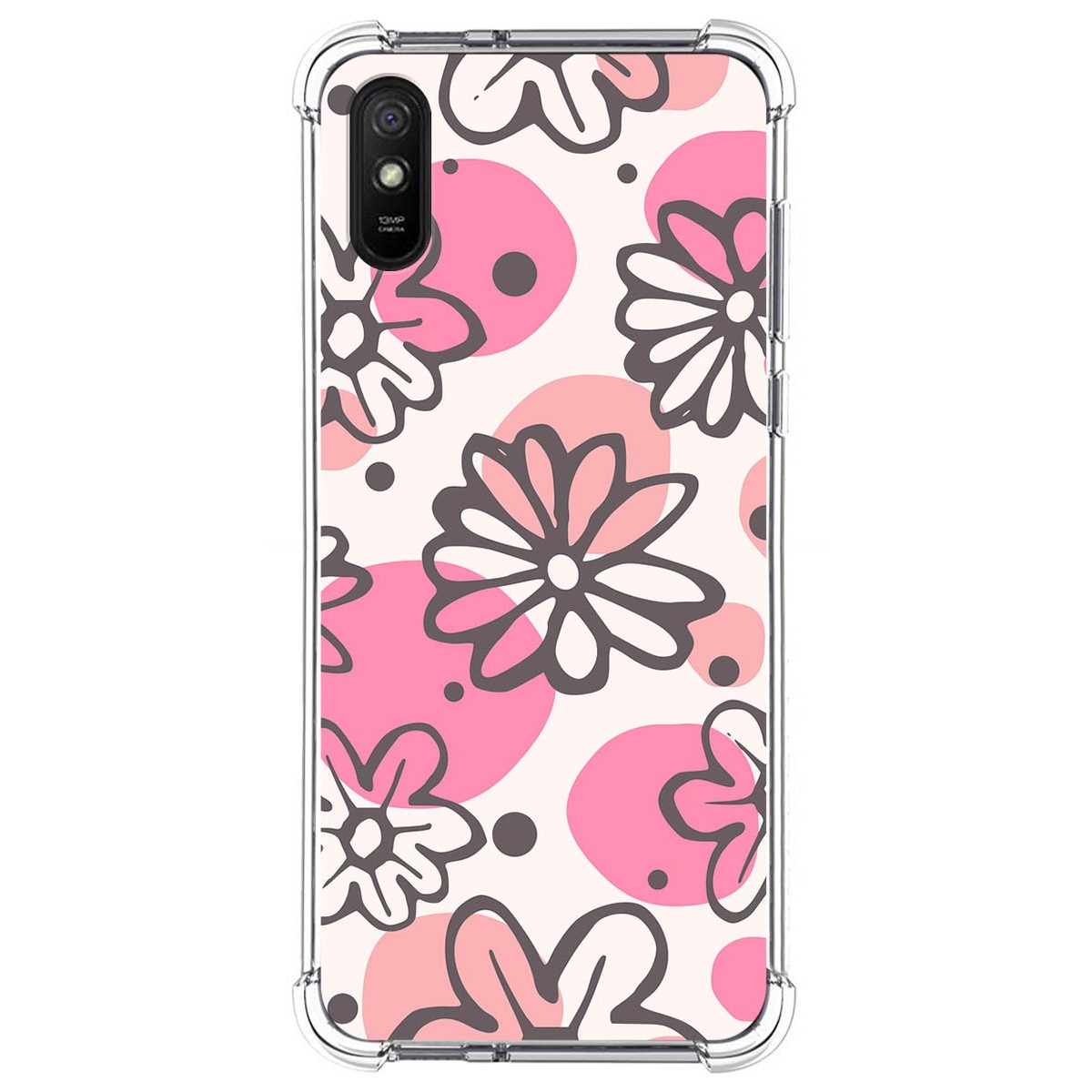 Funda Silicona Antigolpes para Xiaomi Redmi 9A / 9AT diseño Flores 09 Dibujos