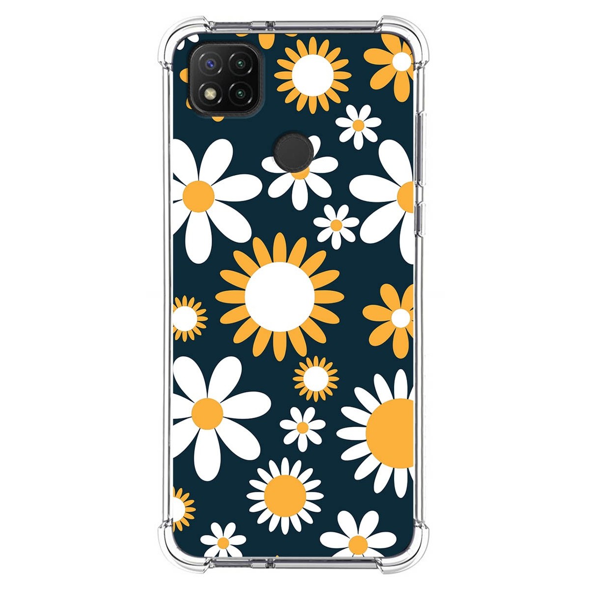 Funda Silicona Antigolpes para Xiaomi Redmi 9C diseño Flores 08 Dibujos