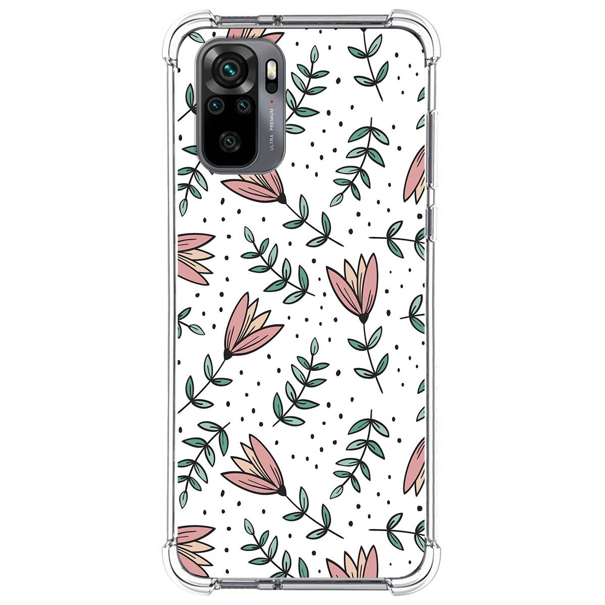 Funda Silicona Antigolpes para Xiaomi Redmi Note 10 / 10S diseño Flores 01 Dibujos