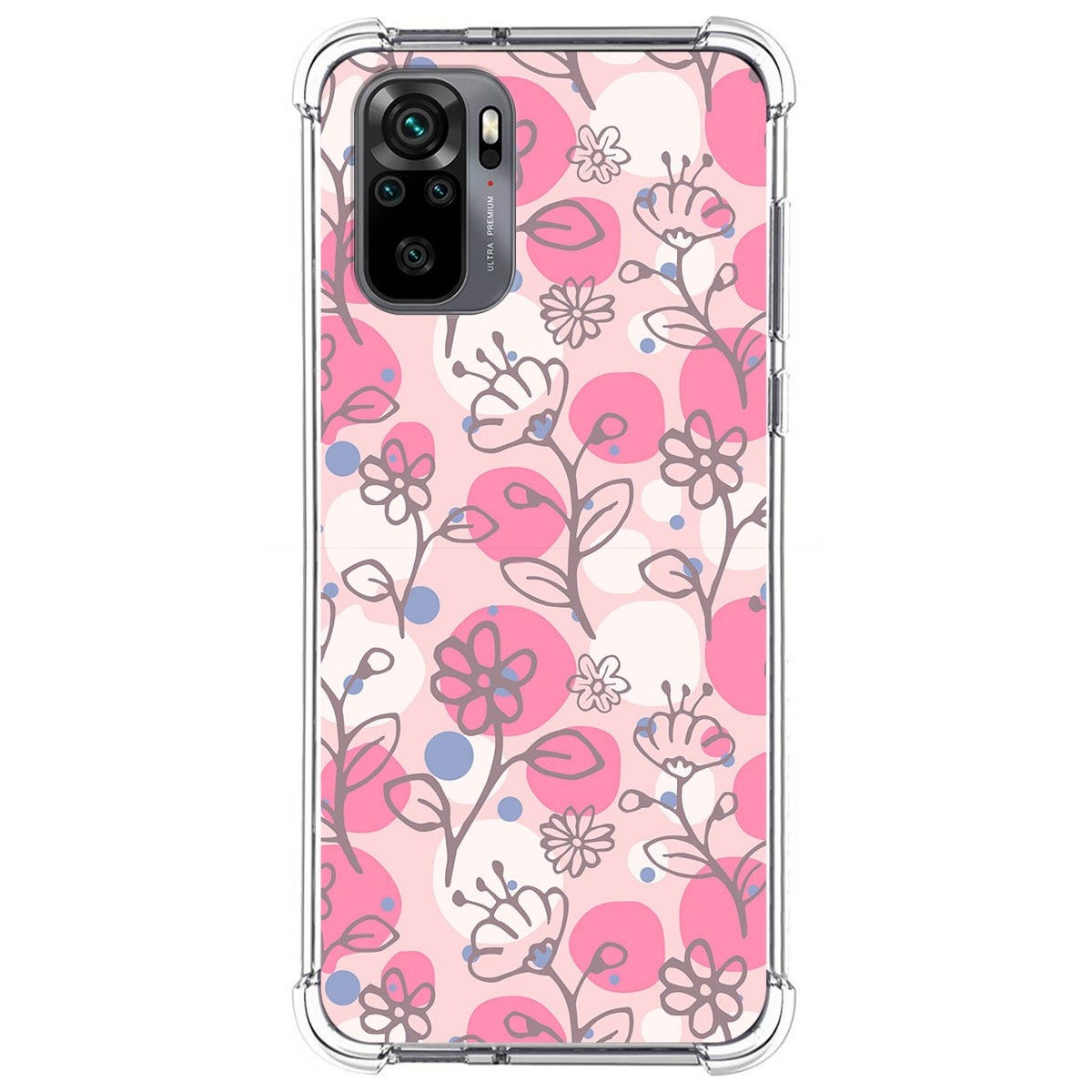 Funda Silicona Antigolpes para Xiaomi Redmi Note 10 / 10S diseño Flores 07 Dibujos