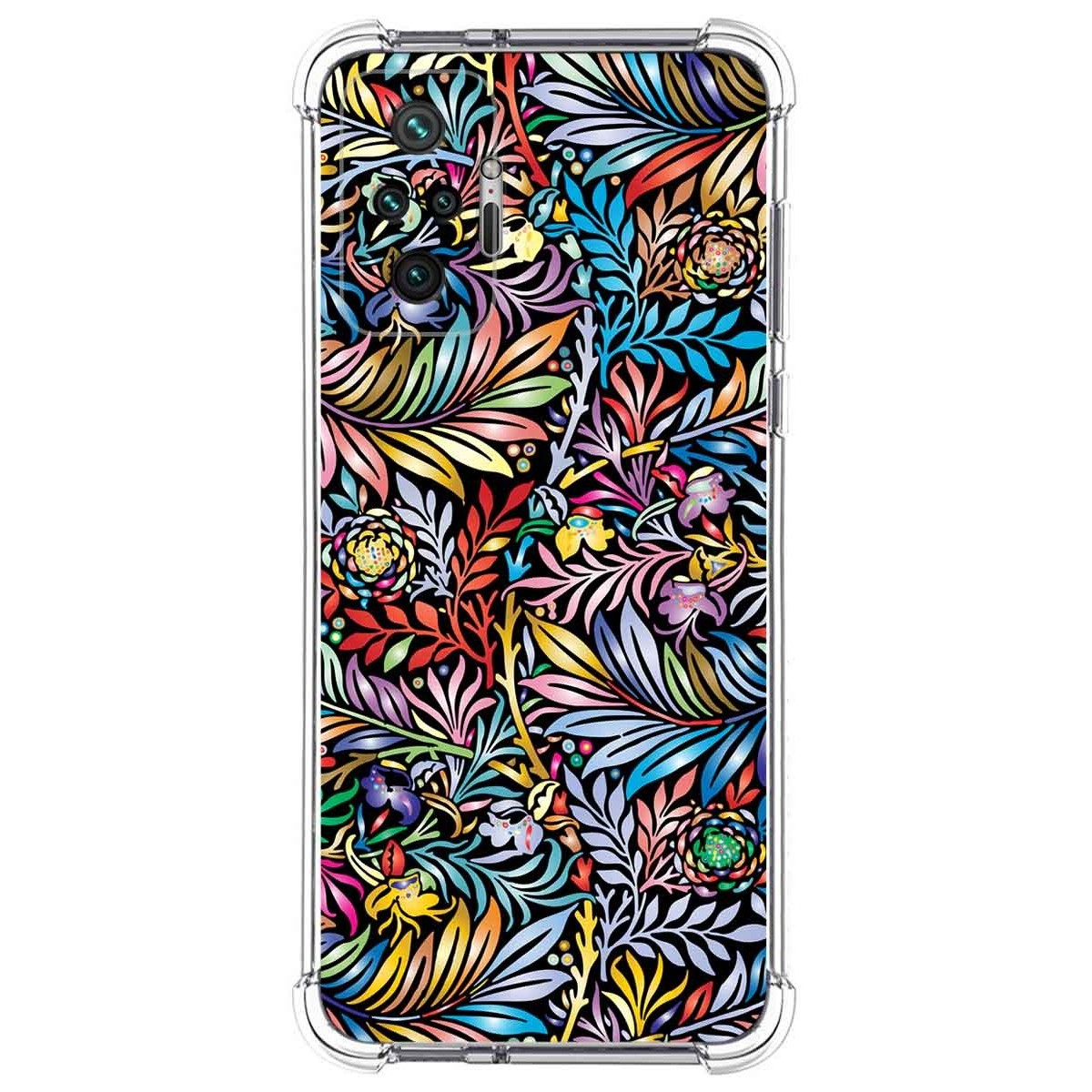 Funda Silicona Antigolpes para Xiaomi Redmi Note 10 Pro diseño Flores 04 Dibujos