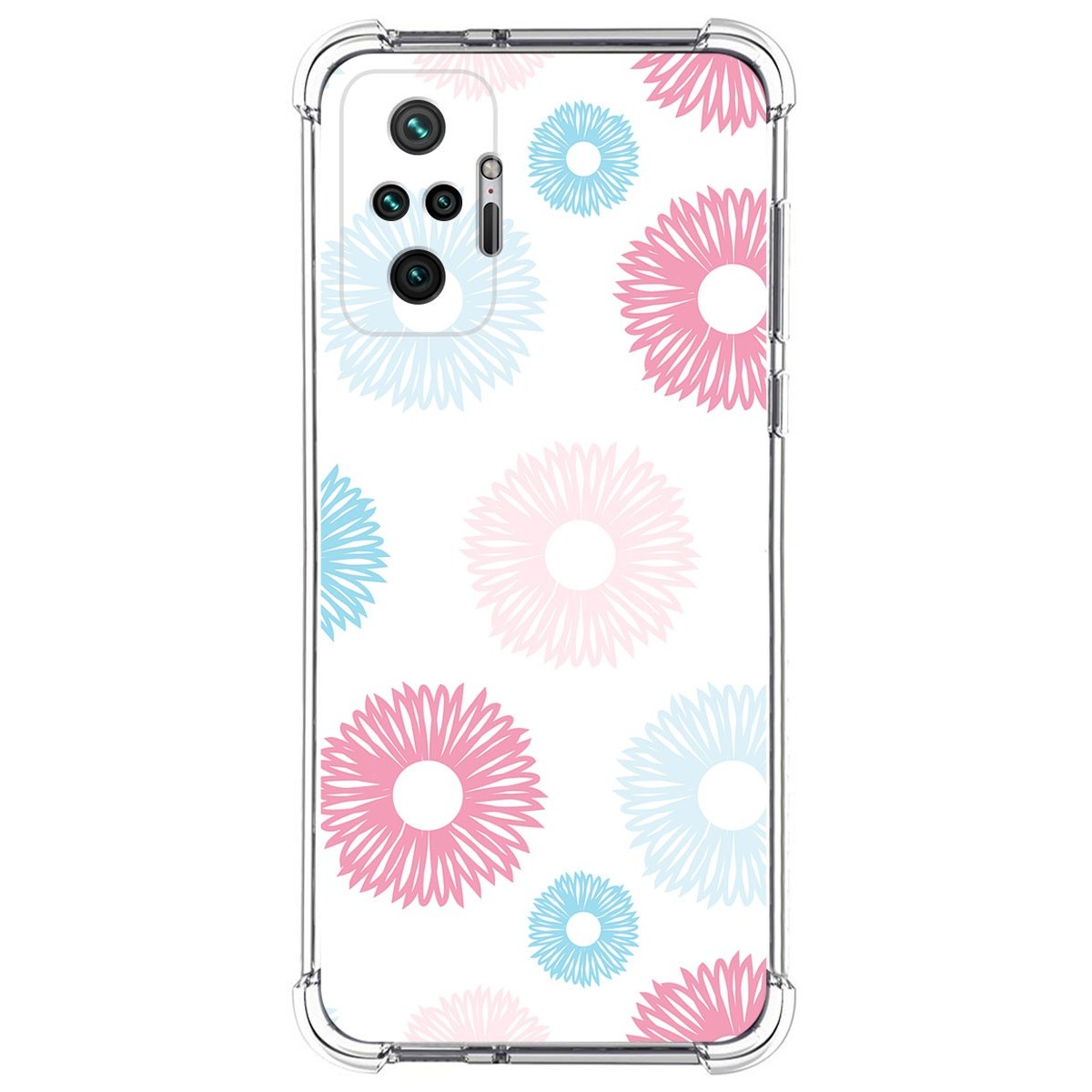 Funda Silicona Antigolpes para Xiaomi Redmi Note 10 Pro diseño Flores 06 Dibujos