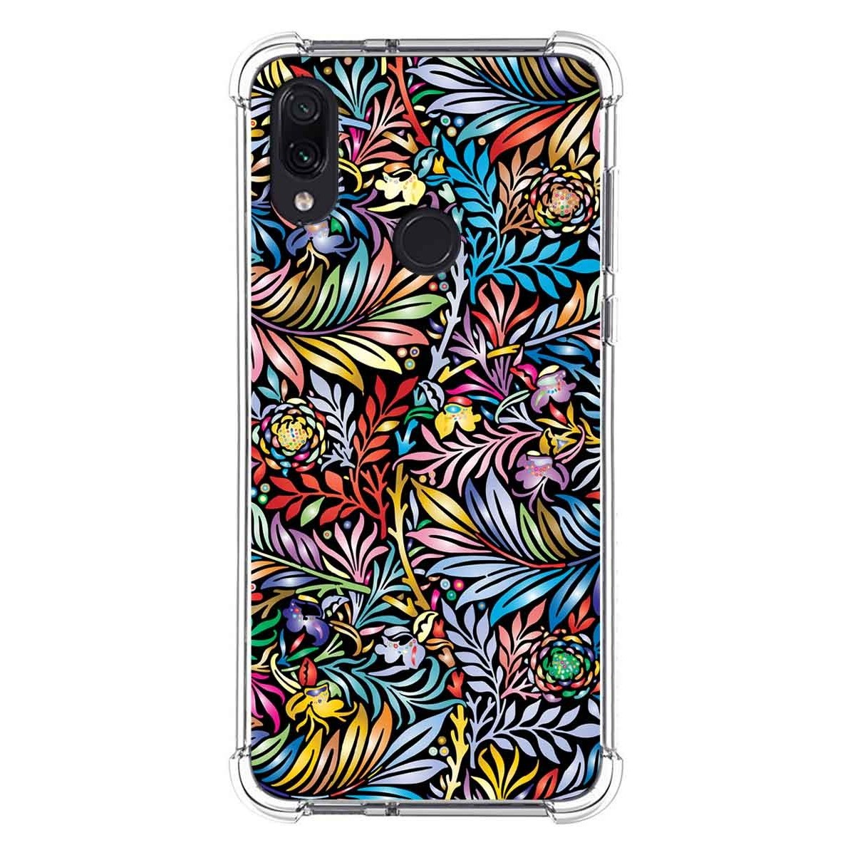 Funda Silicona Antigolpes para Xiaomi Redmi Note 7 diseño Flores 04 Dibujos
