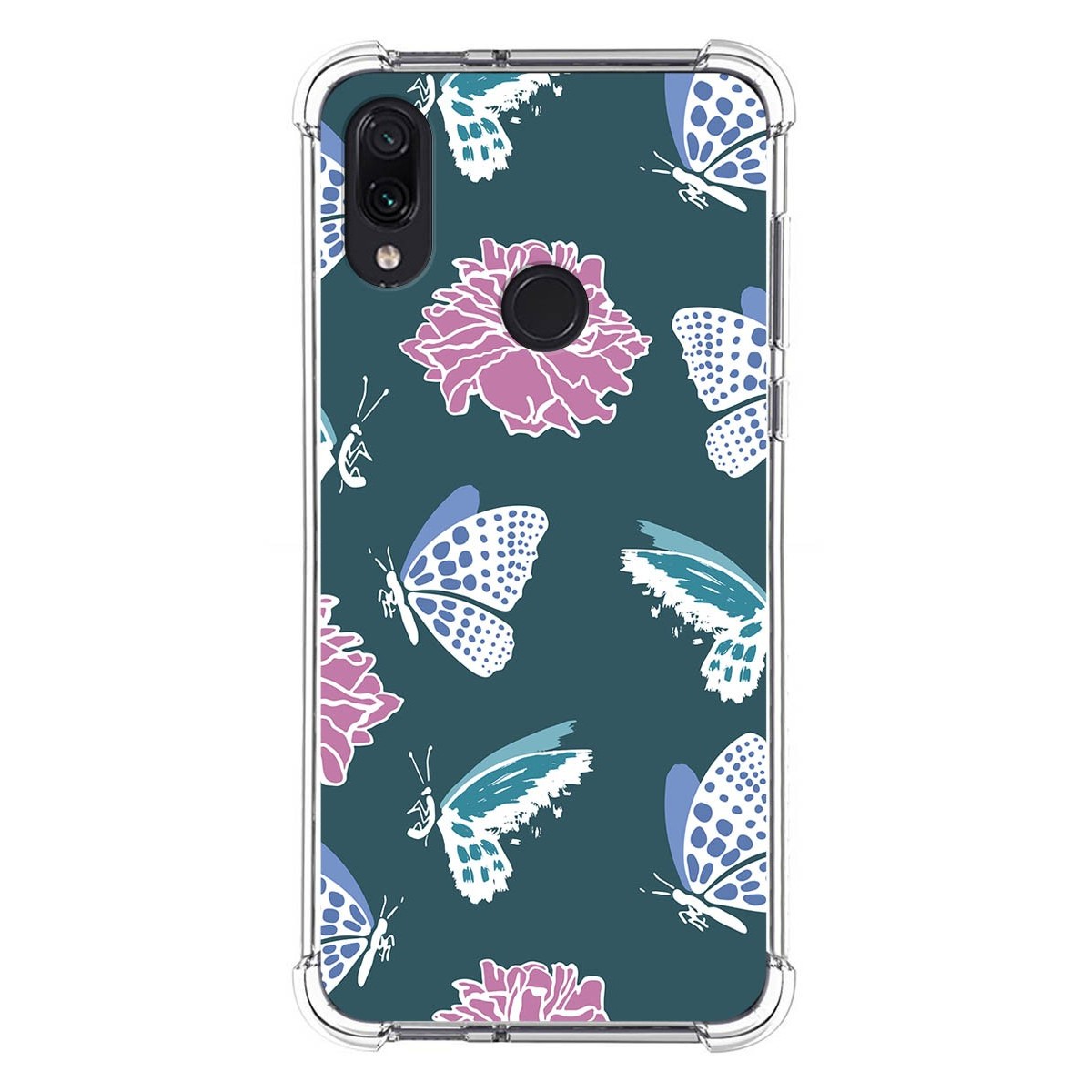 Funda Silicona Antigolpes para Xiaomi Redmi Note 7 diseño Flores 10 Dibujos