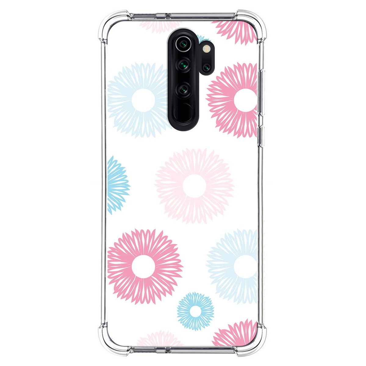 Funda Silicona Antigolpes para Xiaomi Redmi Note 8 Pro diseño Flores 06 Dibujos