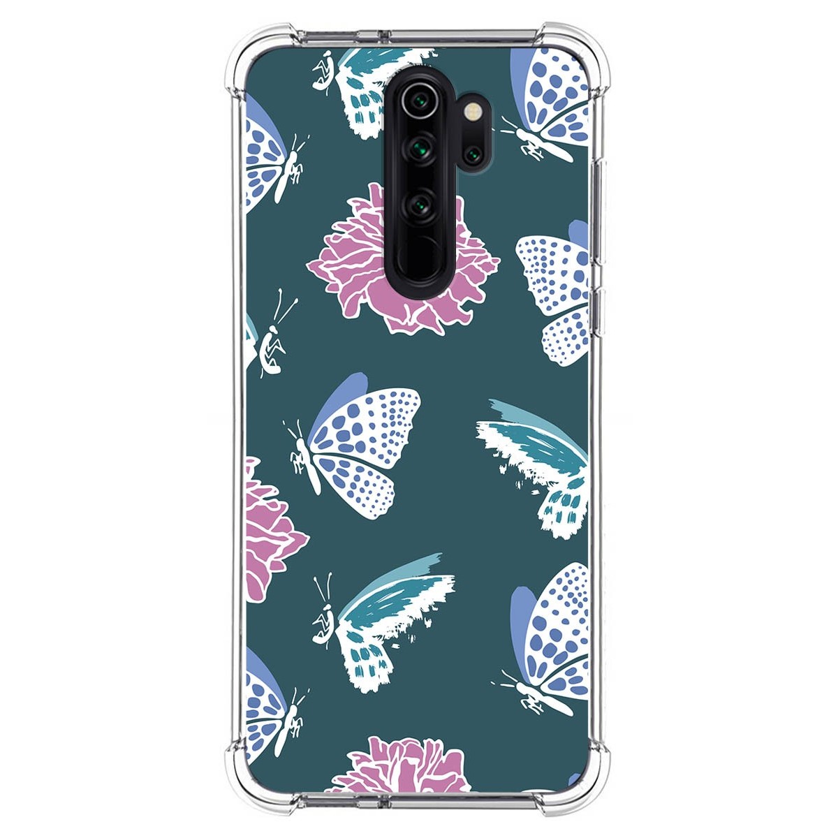 Funda Silicona Antigolpes para Xiaomi Redmi Note 8 Pro diseño Flores 10 Dibujos