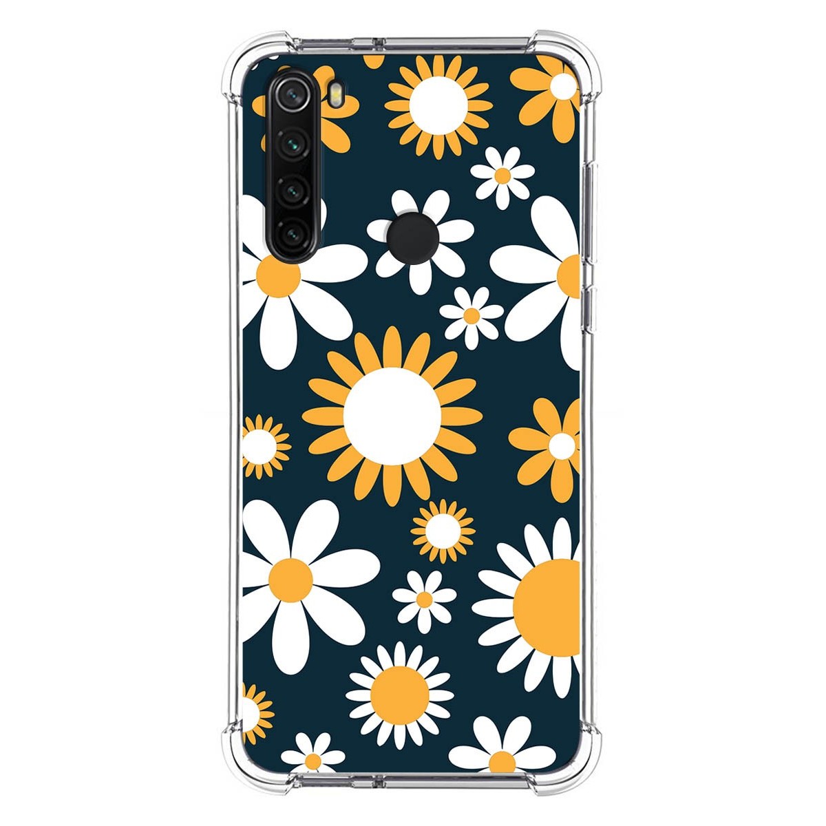 Funda Silicona Antigolpes para Xiaomi Redmi Note 8T diseño Flores 08 Dibujos