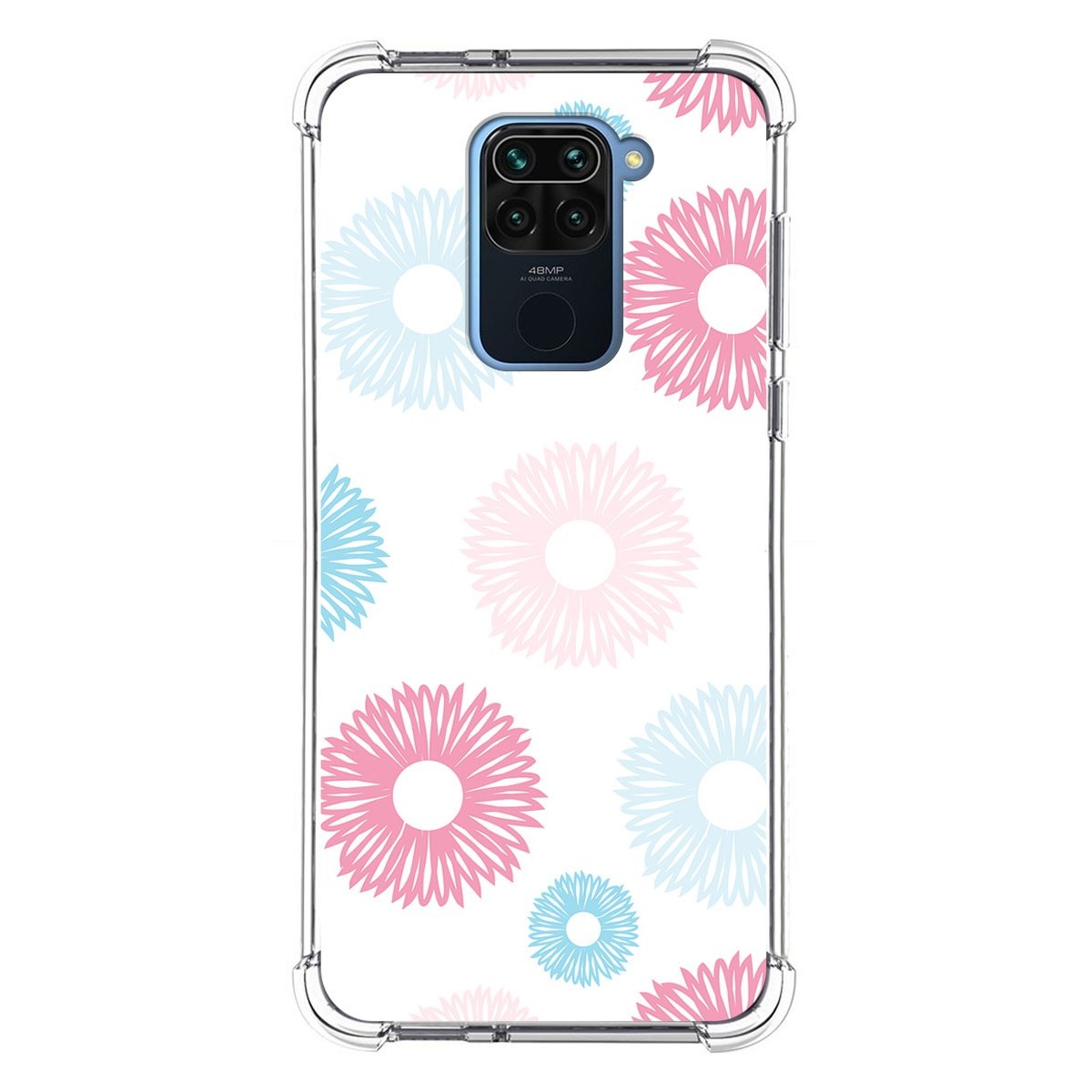 Funda Silicona Antigolpes para Xiaomi Redmi Note 9 diseño Flores 06 Dibujos