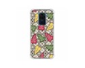 Funda Silicona Antigolpes para Xiaomi Redmi Note 9 diseño Flores 11 Dibujos