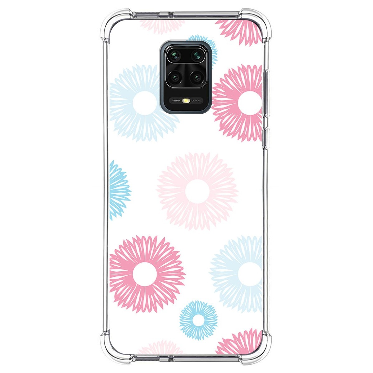 Funda Silicona Antigolpes para Xiaomi Redmi Note 9S / Note 9 Pro diseño Flores 06 Dibujos