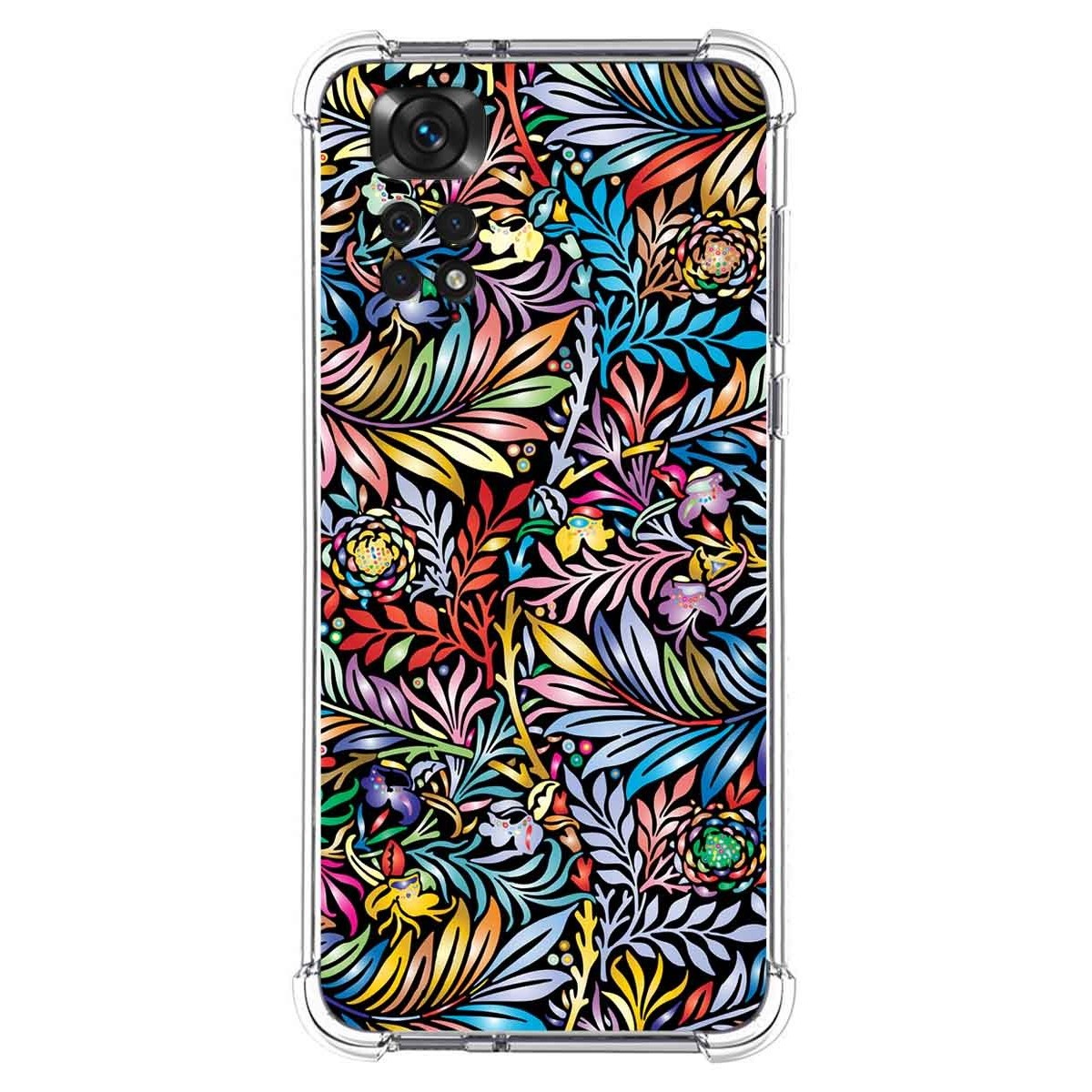 Funda Silicona Antigolpes para Xiaomi Redmi Note 11 / 11s diseño Flores 04 Dibujos
