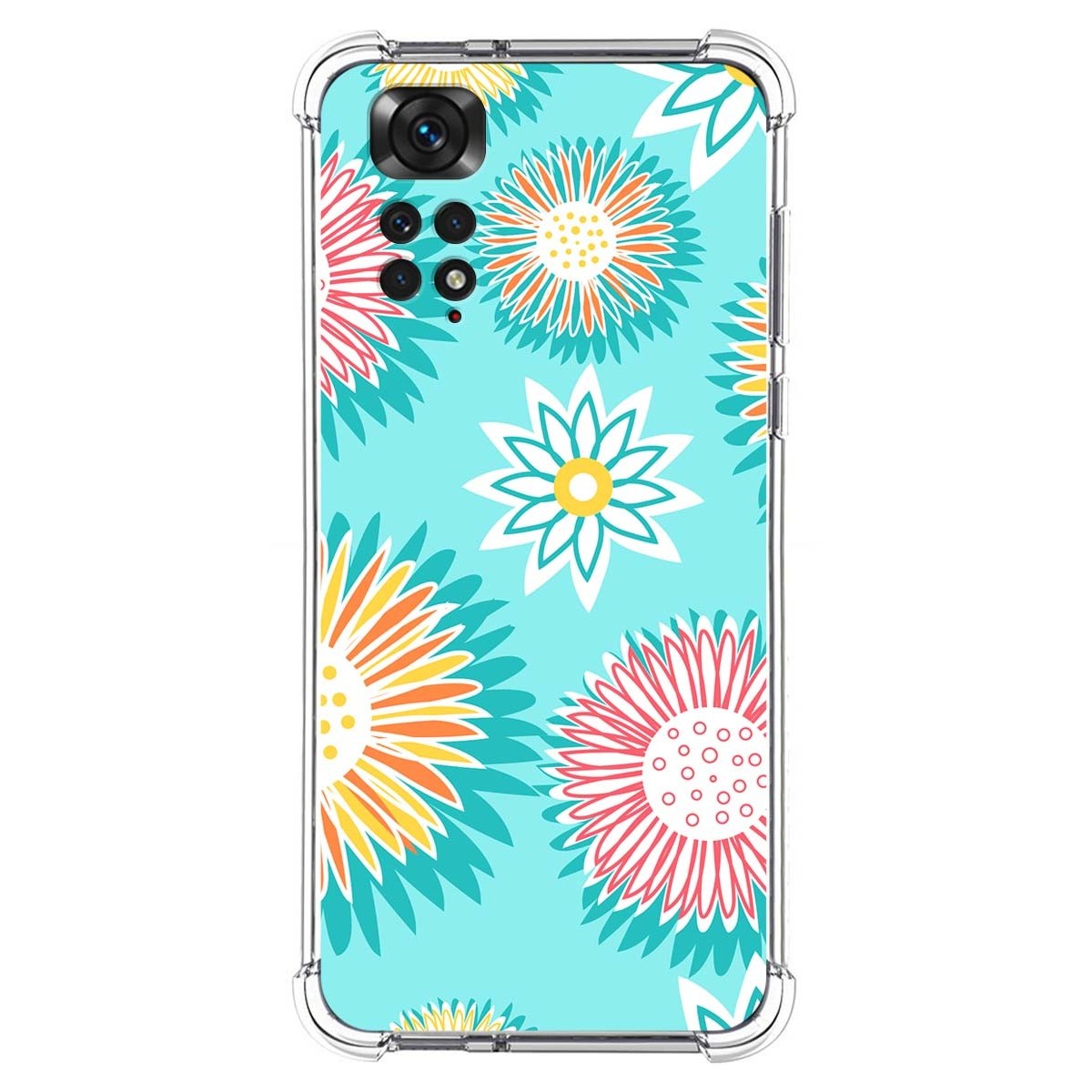 Funda Silicona Antigolpes para Xiaomi Redmi Note 11 / 11s diseño Flores 05 Dibujos