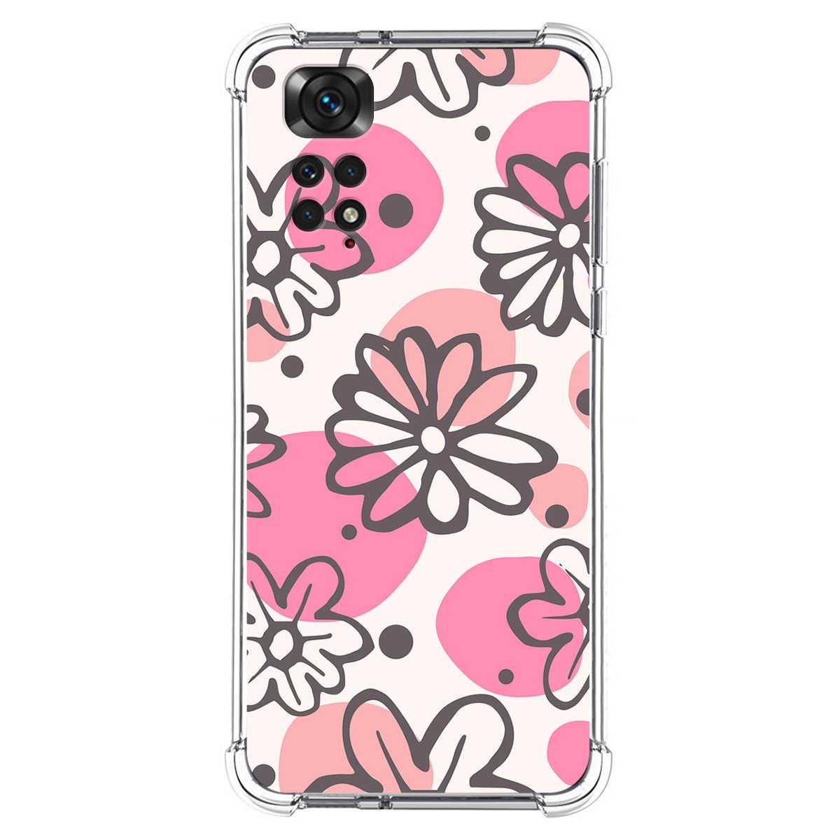 Funda Silicona Antigolpes para Xiaomi Redmi Note 11 / 11s diseño Flores 09 Dibujos
