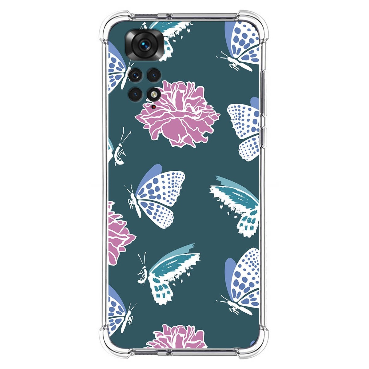 Funda Silicona Antigolpes para Xiaomi Redmi Note 11 / 11s diseño Flores 10 Dibujos