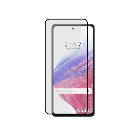 Protector Cristal Templado Completo 5D Full Glue Negro para Samsung Galaxy A53 5G Vidrio