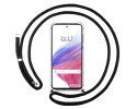Funda Colgante Transparente para Samsung Galaxy A53 5G con Cordon Negro