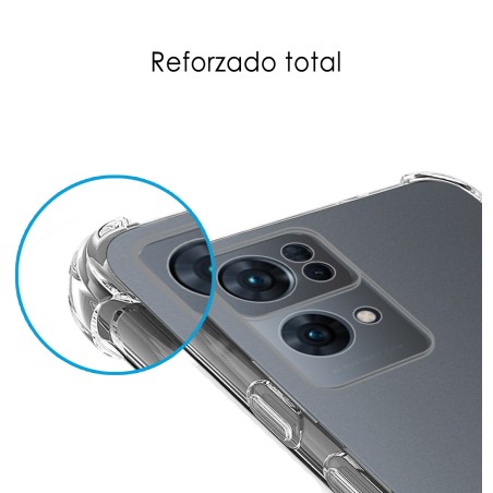 Funda Silicona Antigolpes Transparente para Oppo Reno 7 Pro 5G