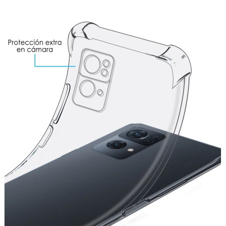 Funda Silicona Antigolpes Transparente para Oppo Reno 7 Pro 5G