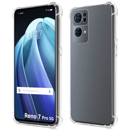 Funda Silicona Antigolpes Transparente para Oppo Reno 7 Pro 5G