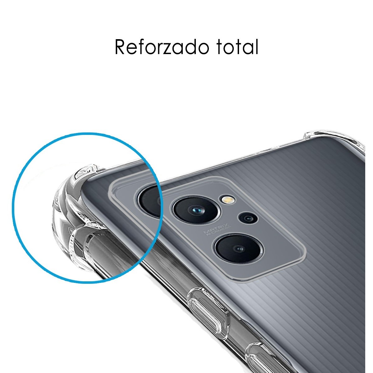 Funda Silicona Antigolpes Transparente para Realme 9i
