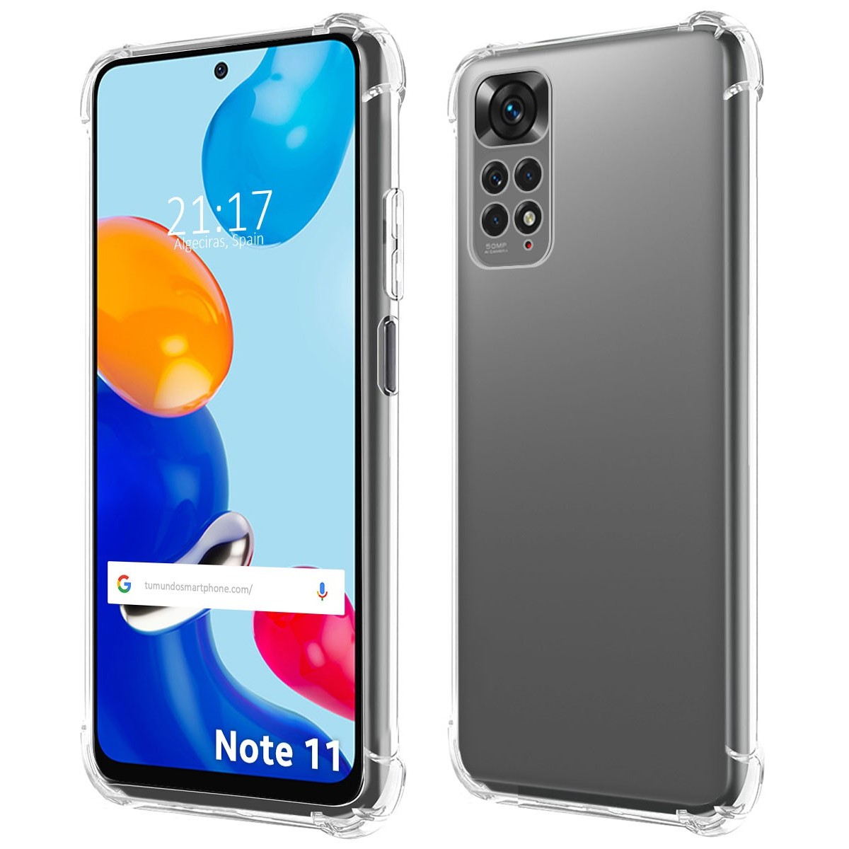 Funda Silicona Antigolpes Transparente para Xiaomi Redmi Note 11 / 11s
