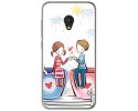 Funda Gel Tpu para Alcatel U5 (3G) Diseño Cafe Dibujos