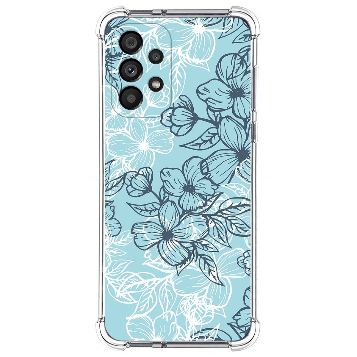 Funda Silicona Antigolpes para Samsung Galaxy A33 5G diseño Flores 03 Dibujos