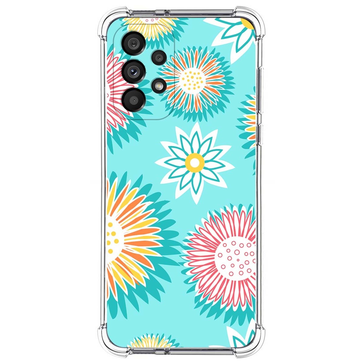 Funda Silicona Antigolpes para Samsung Galaxy A33 5G diseño Flores 05 Dibujos