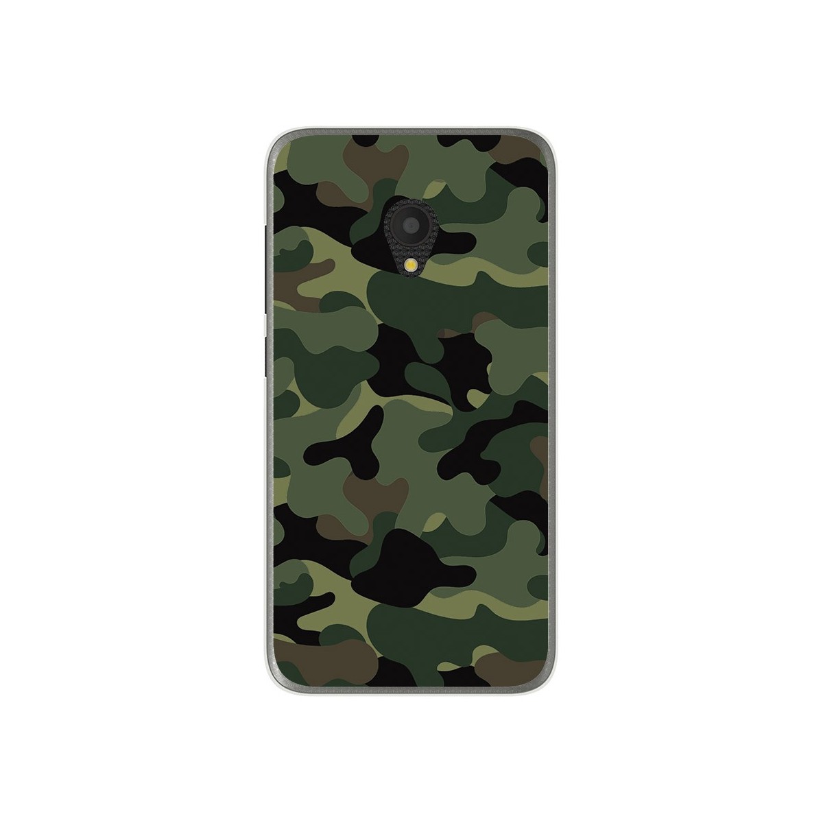 Funda Gel Tpu para Alcatel U5 (3G) Diseño Camuflaje Dibujos