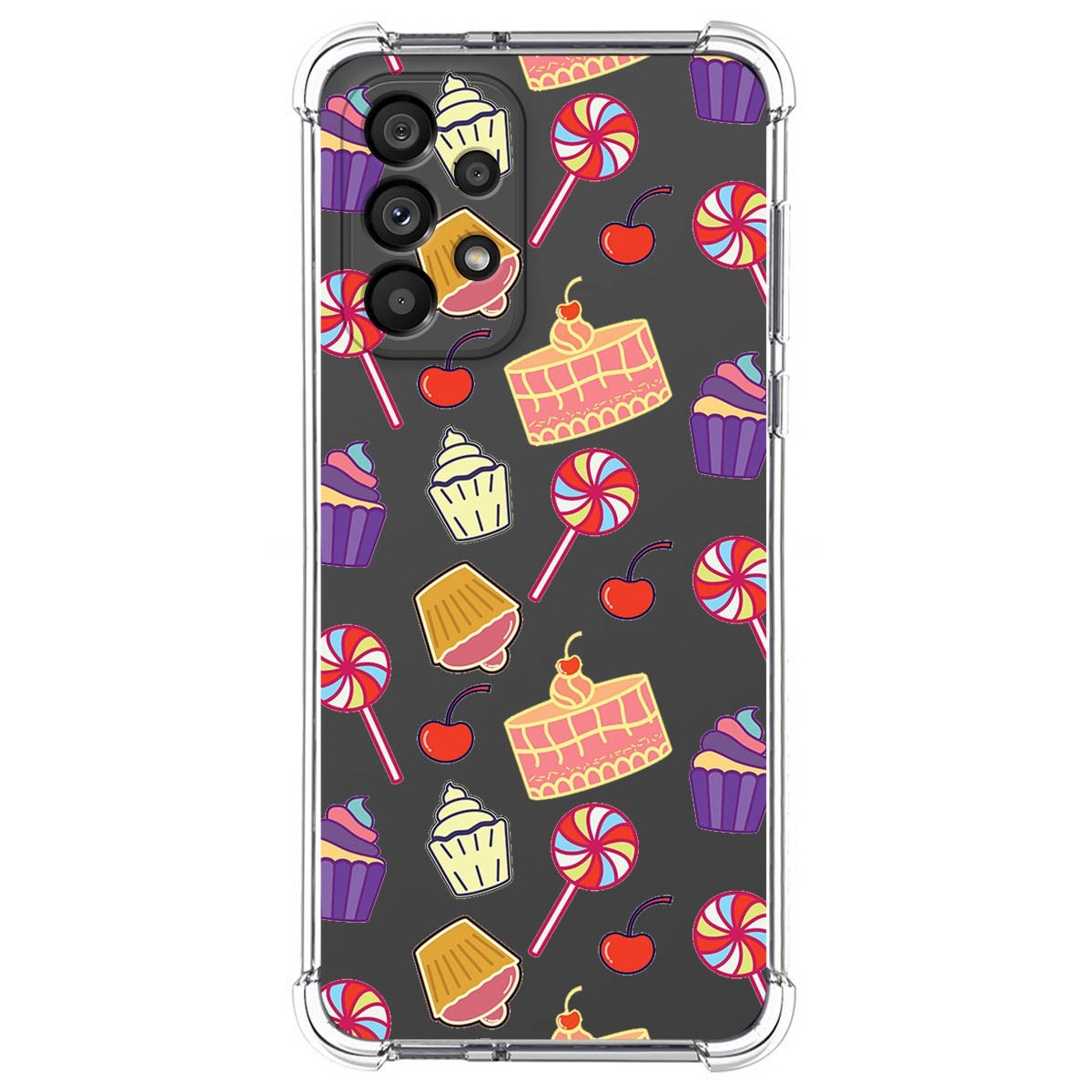 Funda Silicona Antigolpes para Samsung Galaxy A53 5G diseño Dulces 01 Dibujos