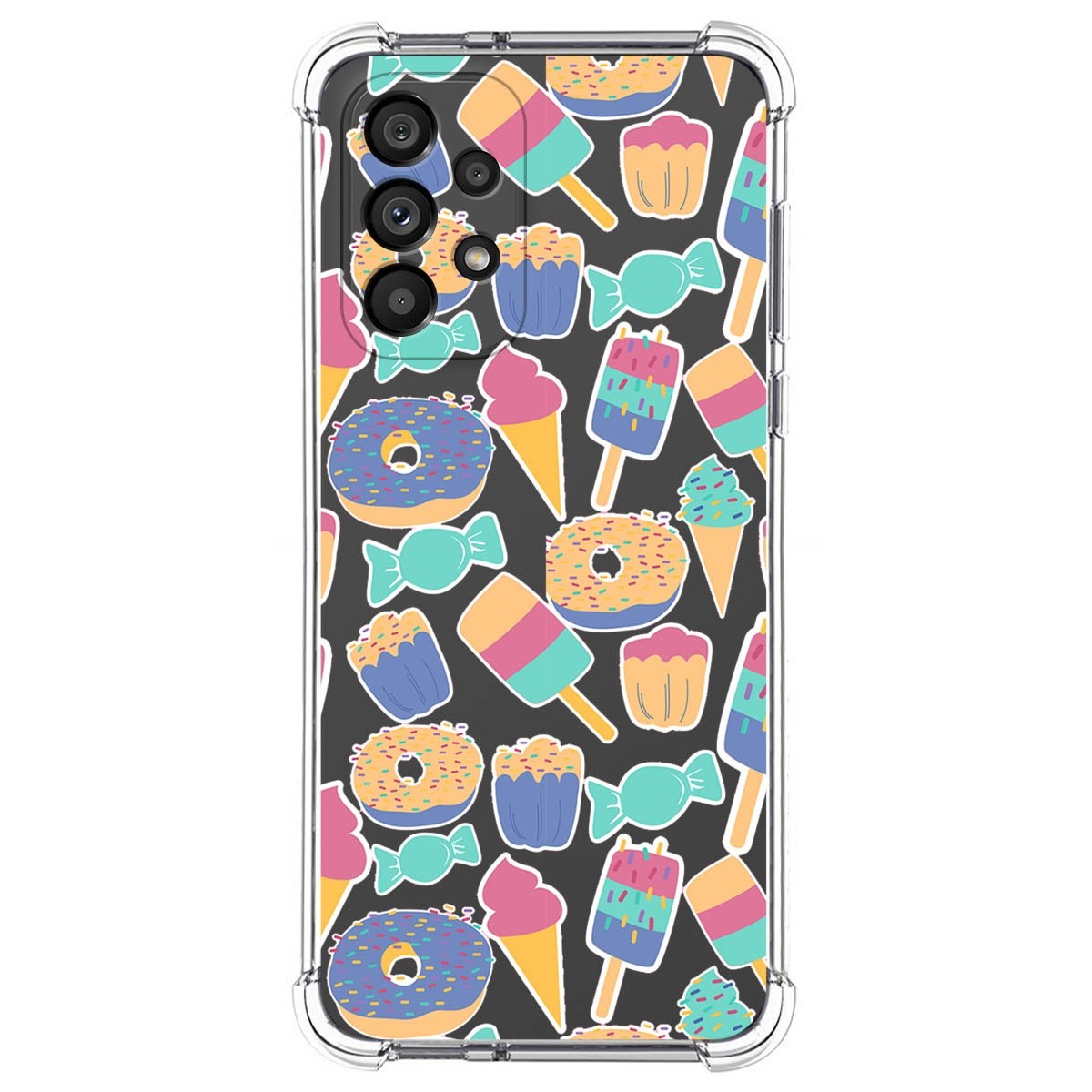 Funda Silicona Antigolpes para Samsung Galaxy A53 5G diseño Dulces 02 Dibujos