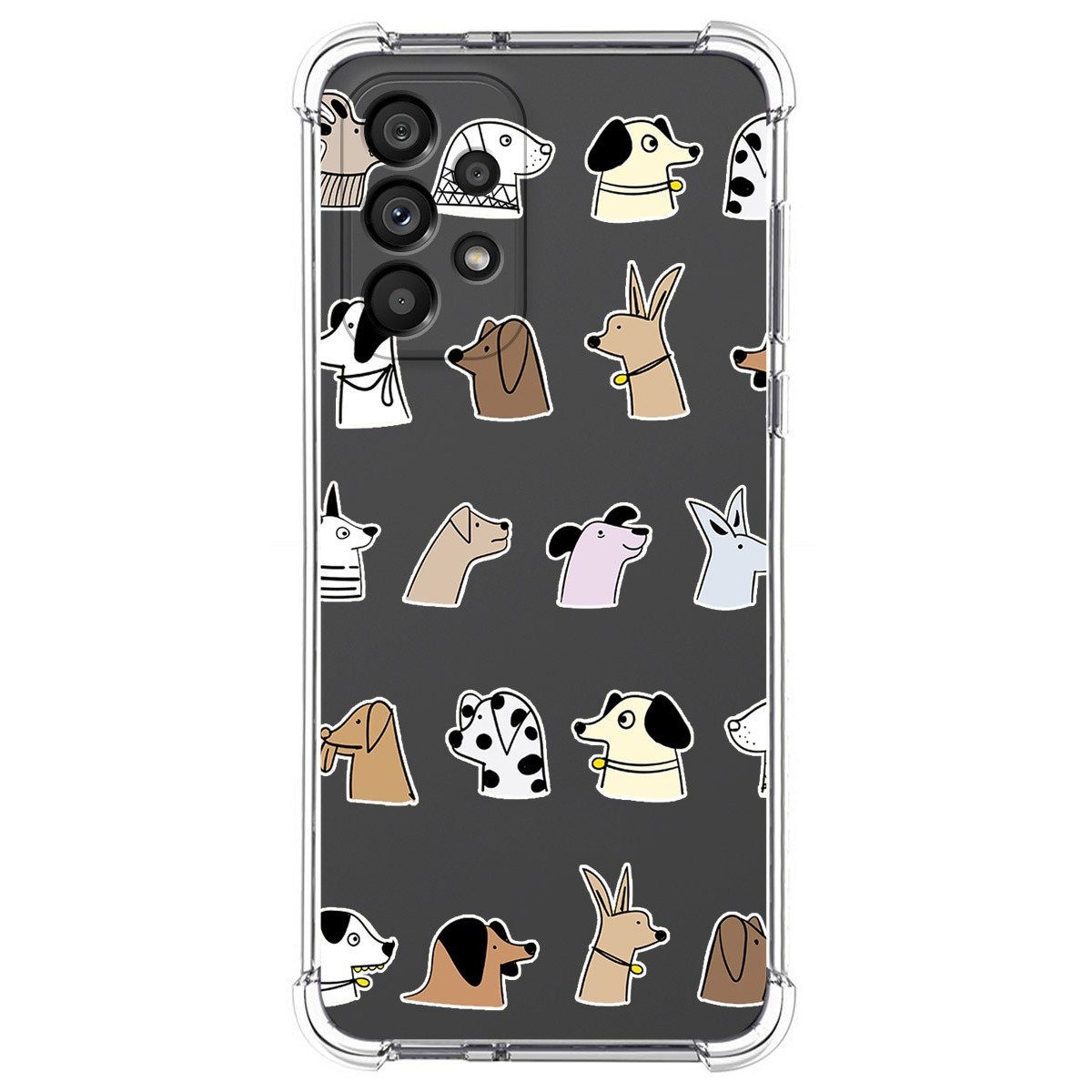 Funda Silicona Antigolpes para Samsung Galaxy A53 5G diseño Perros Dibujos