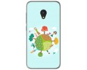 Funda Gel Tpu para Alcatel U5 (3G) Diseño Familia Dibujos