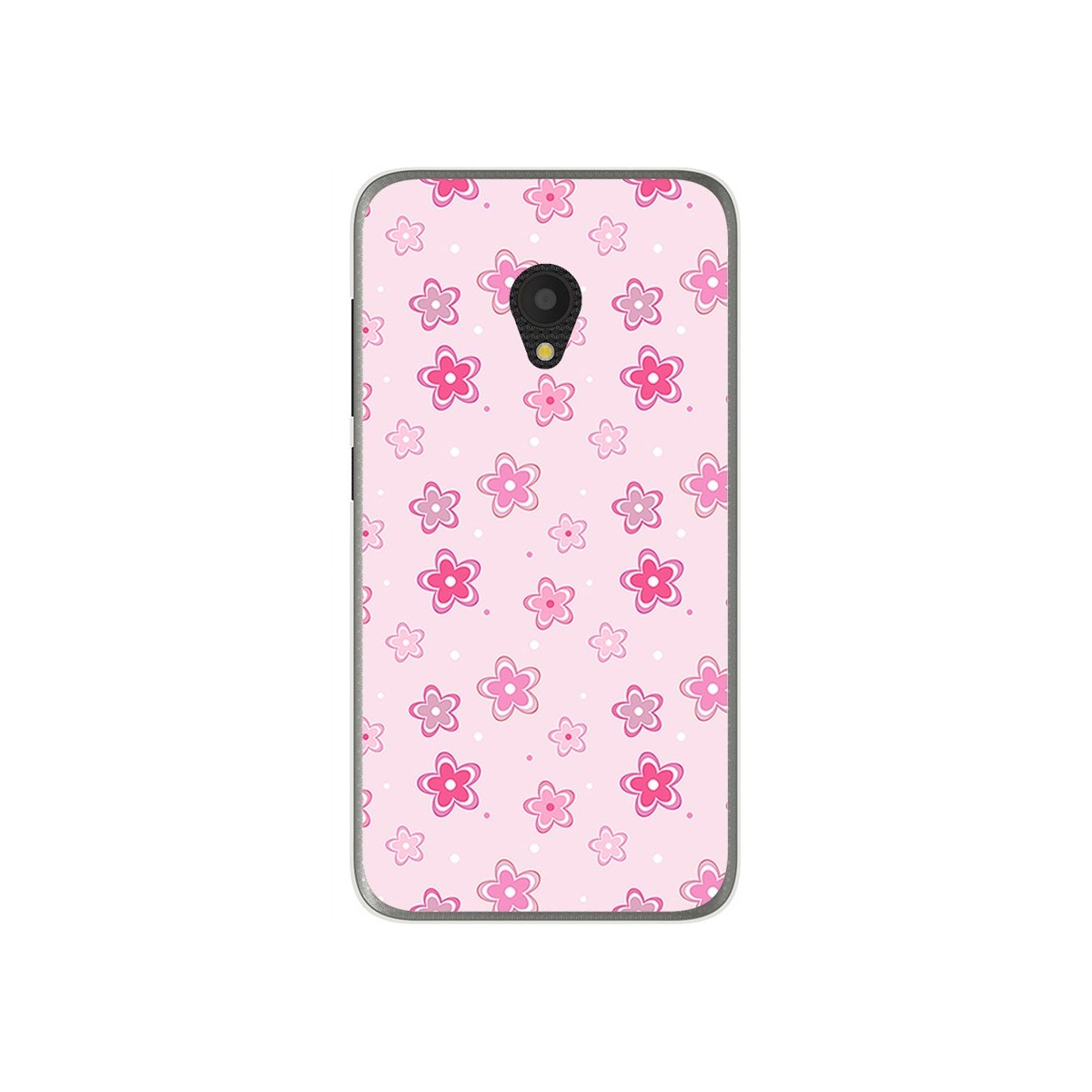 Funda Gel Tpu para Alcatel U5 (3G) Diseño Flores Dibujos