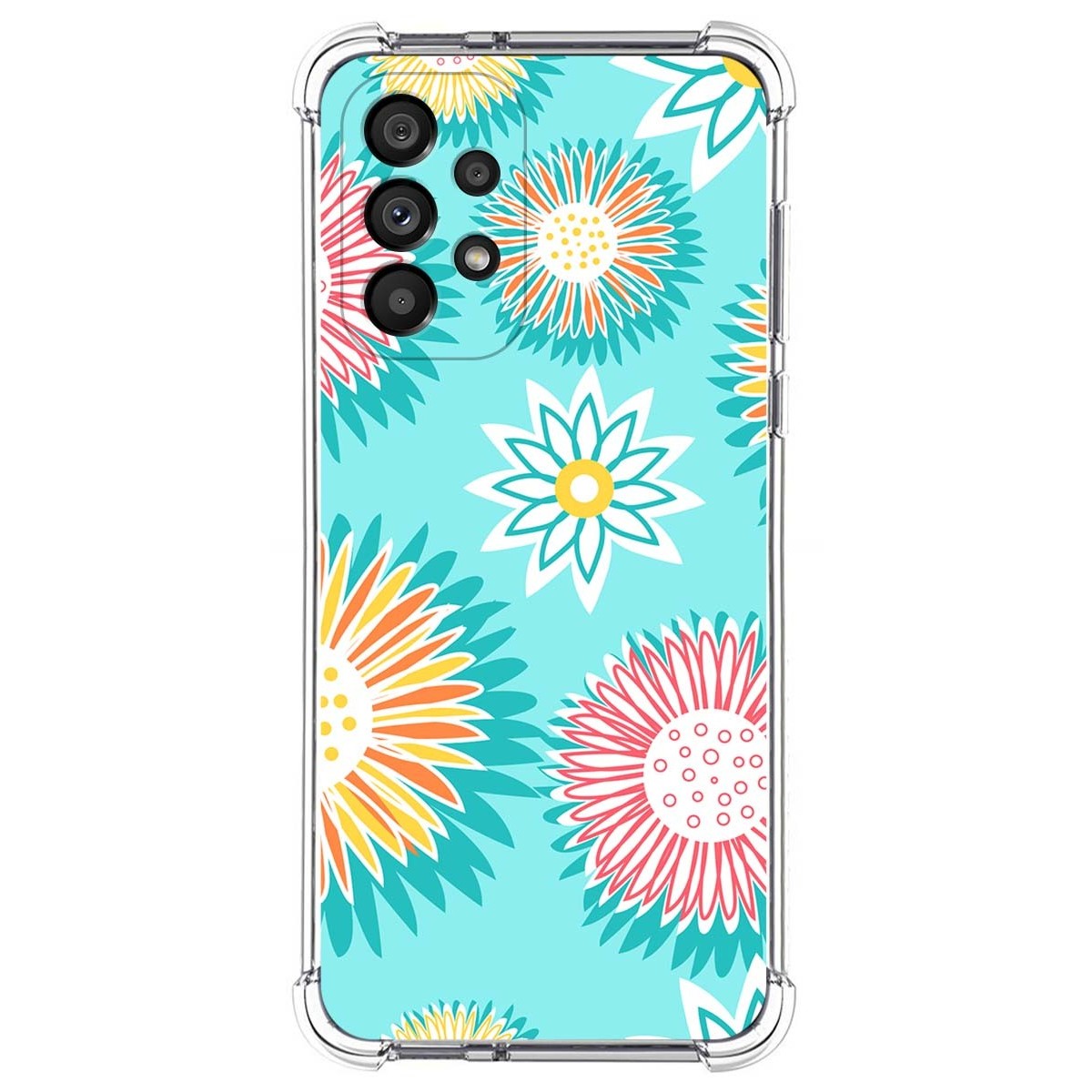 Funda Silicona Antigolpes para Samsung Galaxy A53 5G diseño Flores 05 Dibujos