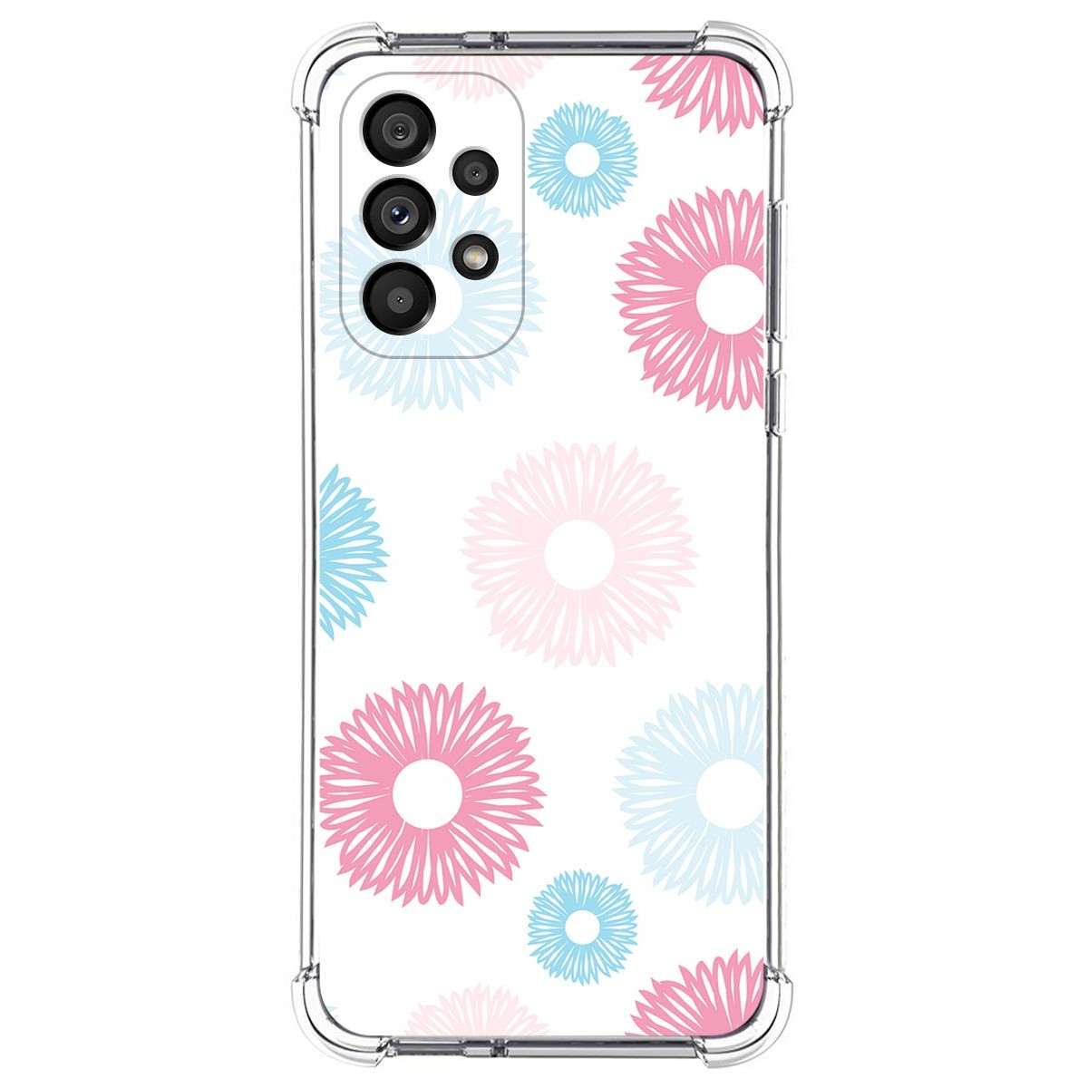 Funda Silicona Antigolpes para Samsung Galaxy A53 5G diseño Flores 06 Dibujos