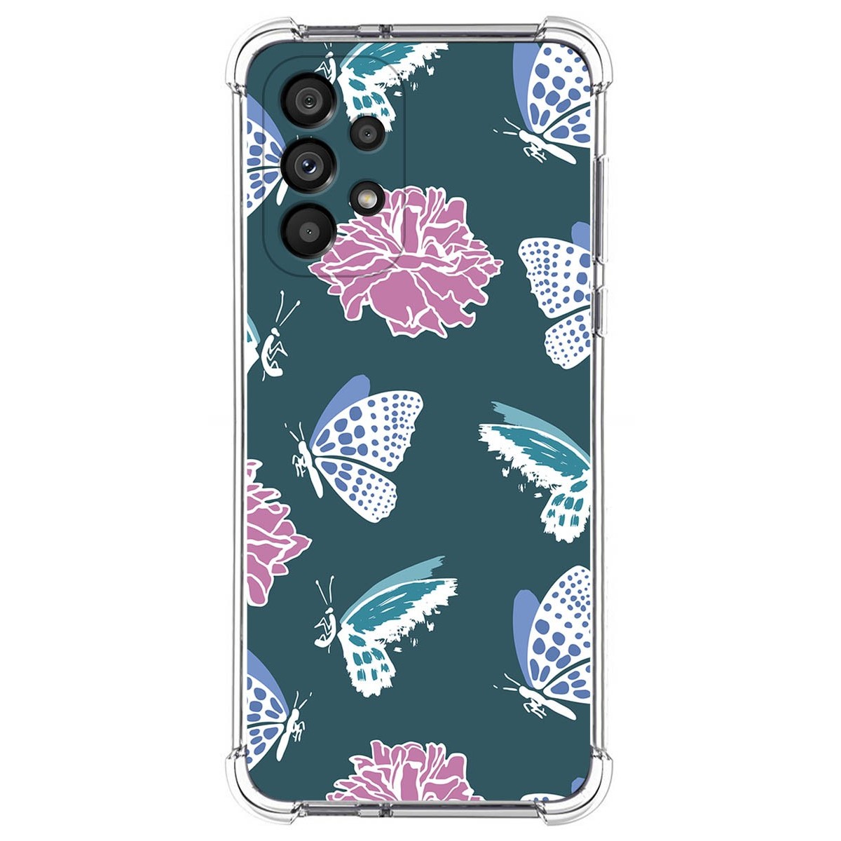 Funda Silicona Antigolpes para Samsung Galaxy A53 5G diseño Flores 10 Dibujos
