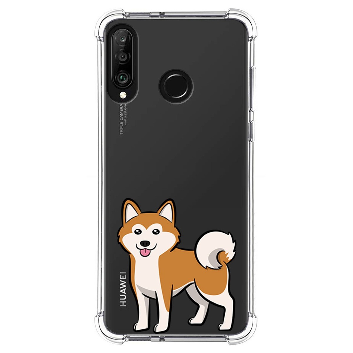 Funda Silicona Antigolpes para Huawei P30 Lite diseño Perros 02 Dibujos