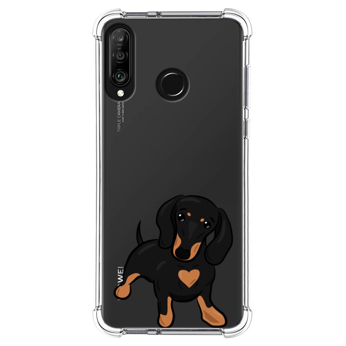 Funda Silicona Antigolpes para Huawei P30 Lite diseño Perros 04 Dibujos