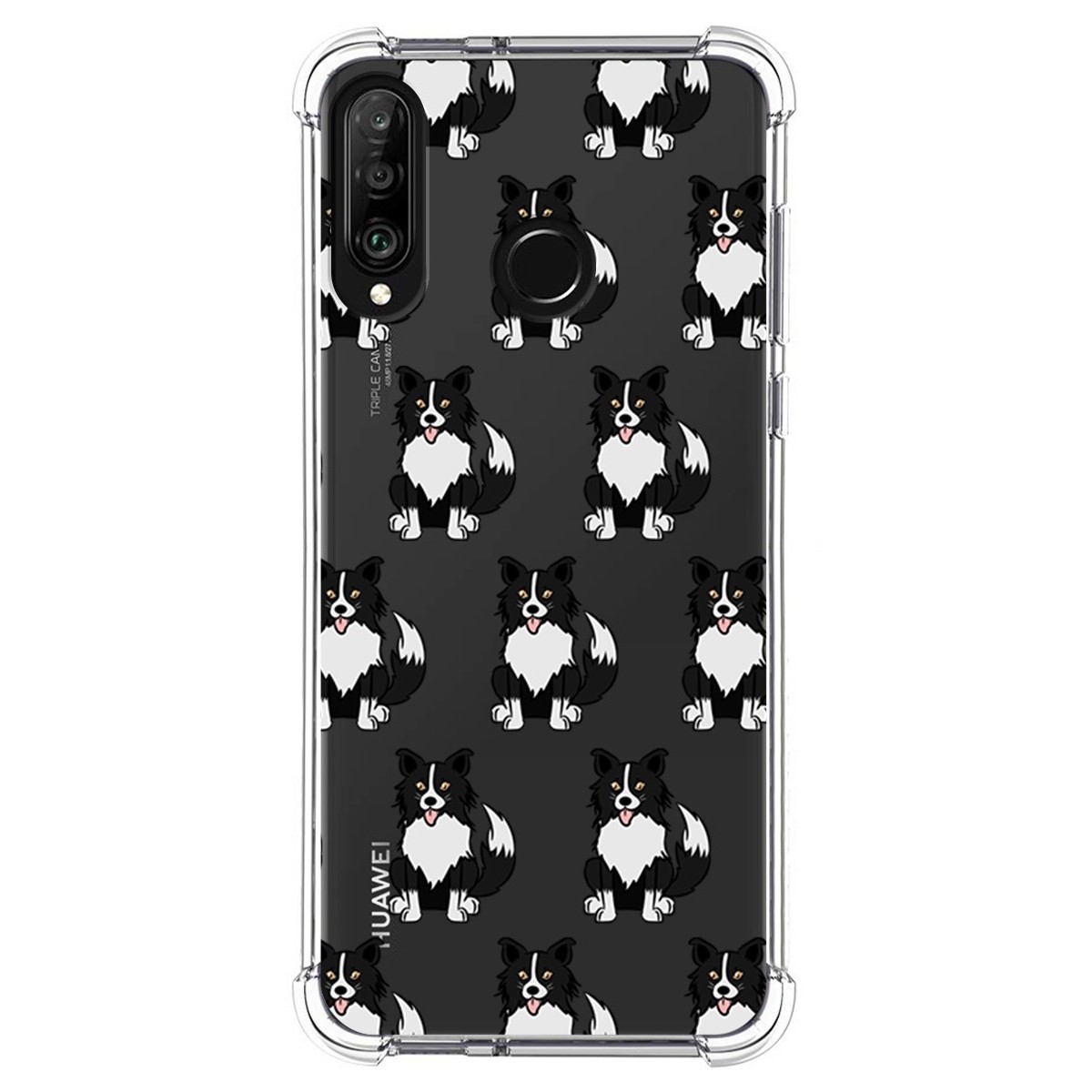 Funda Silicona Antigolpes para Huawei P30 Lite diseño Perros 07 Dibujos